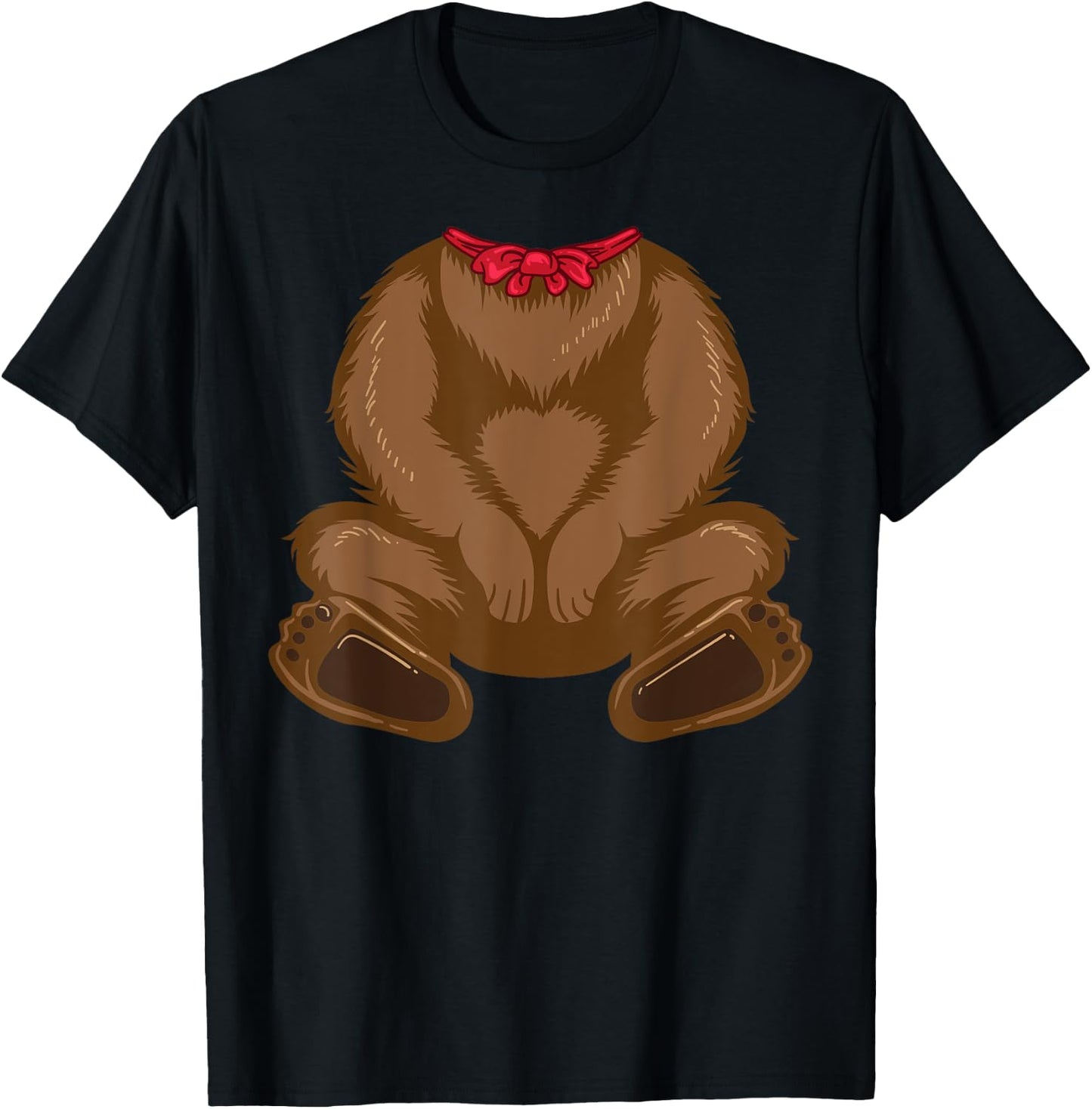 Funny Bear Costume Shirt - Hilarious Halloween Teddy Gift T-Shirt - T-Shirt | Black
