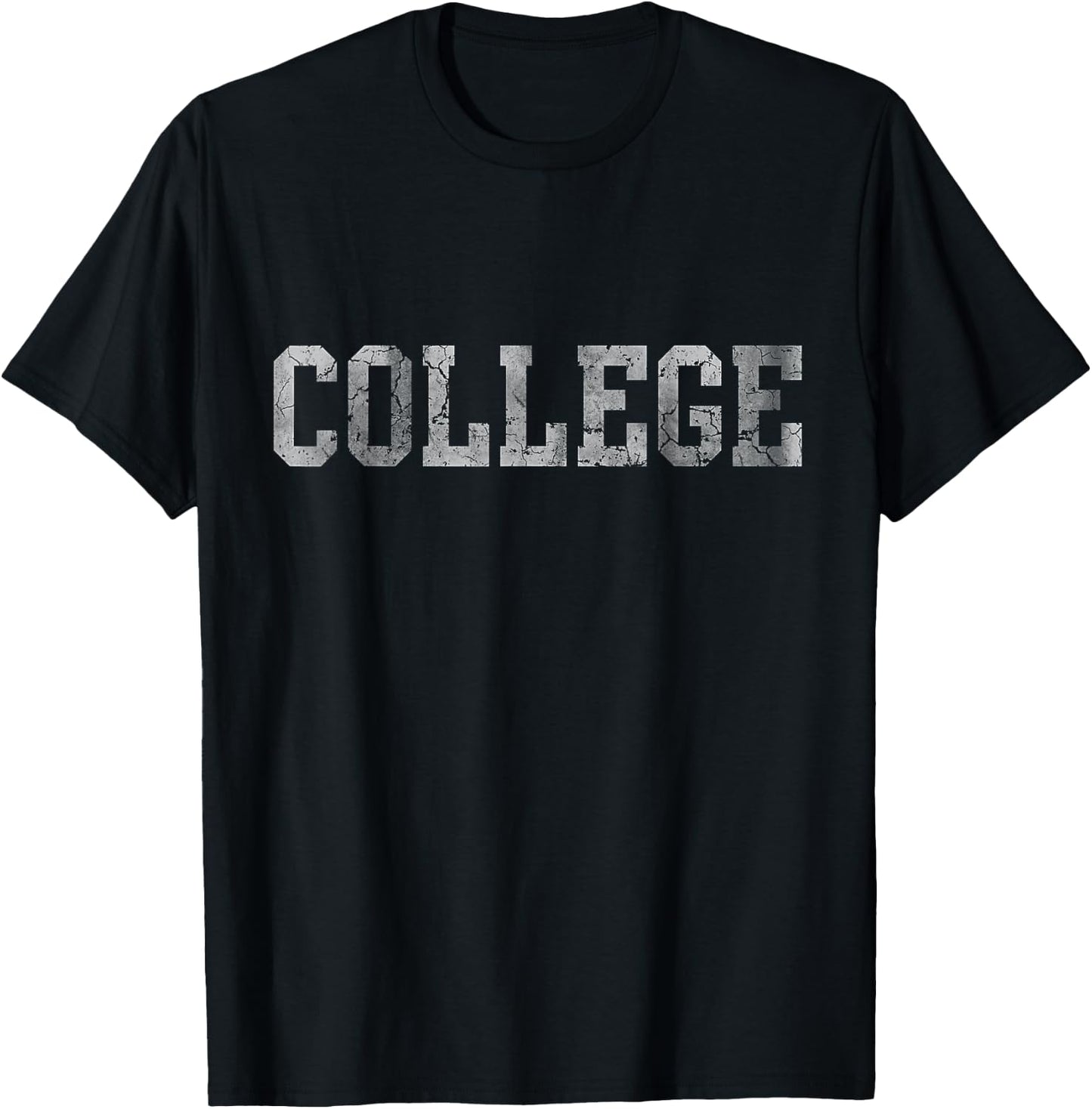 Retro College Funny Graduation Small T-Shirt - T-Shirt | Black