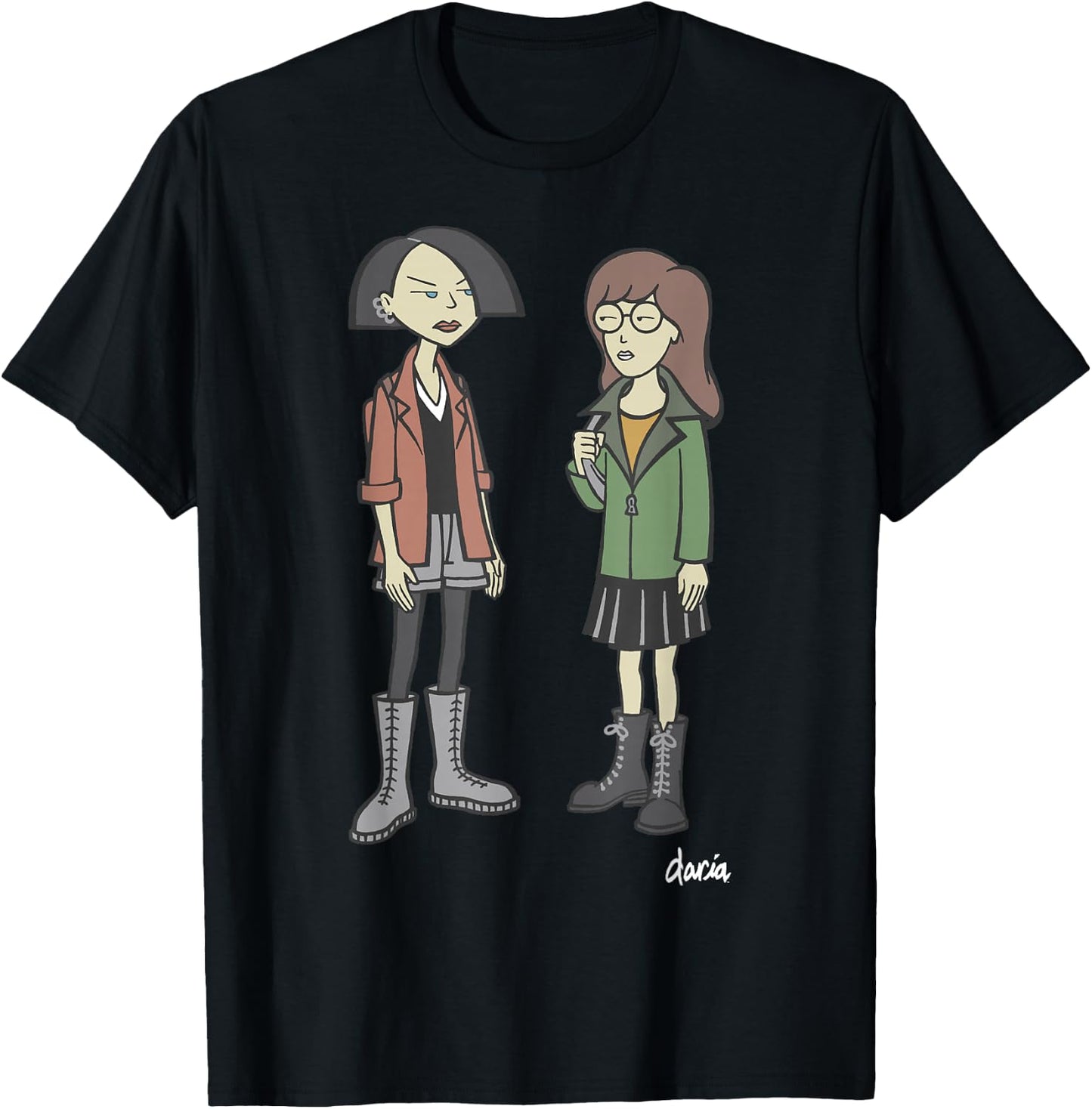 Daria Full Body Jane Daria Chillin Graphic T-Shirt - T-Shirt | Black