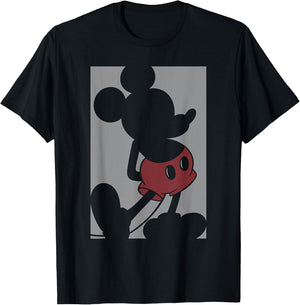 Disney - Mickey Mouse Box Silhouette T-Shirt - T-Shirt | Black