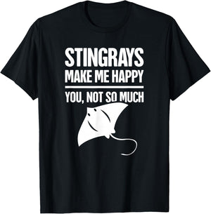 Funny Sting Ray, Ocean Creature, & Skate / Stingray T-Shirt - T-Shirt | Black