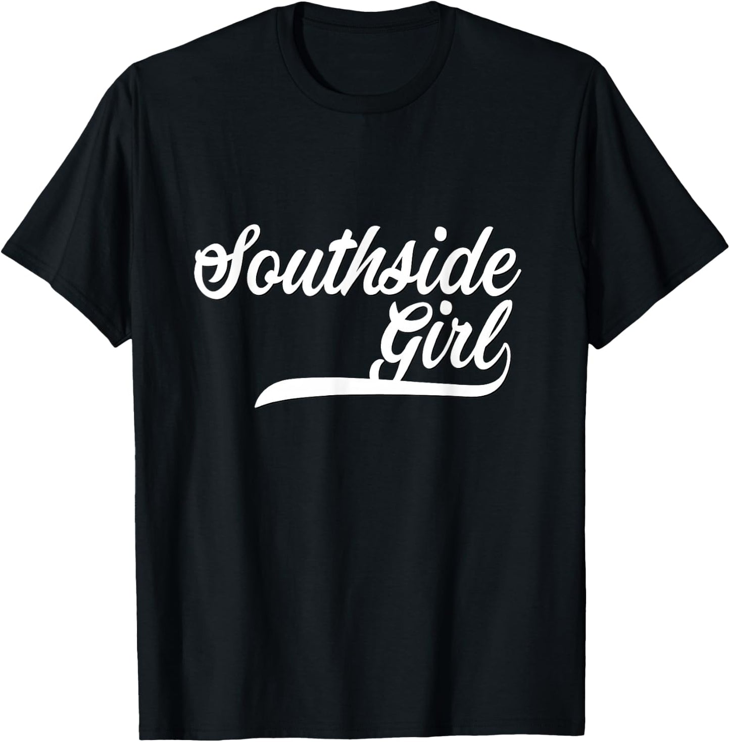 Southside Girl Shirt White Script T-Shirt - T-Shirt | Black