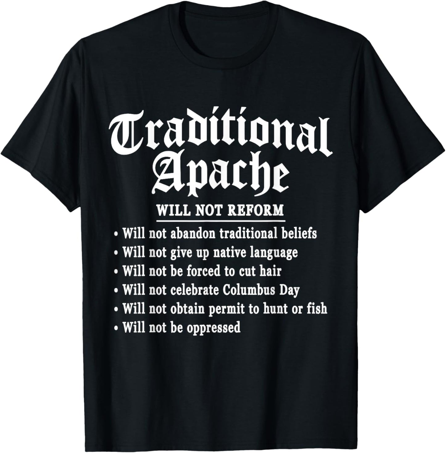 Apache Native American T-Shirt - T-Shirt | Black