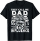 They call me Dad because partner in crime T-Shirt - T-Shirt | Black