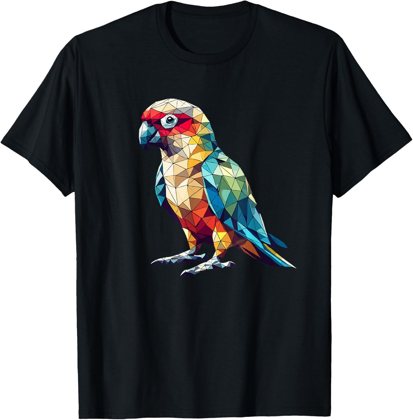 Geometric Art Conure Parrot Conures T-Shirt - T-Shirt | Black