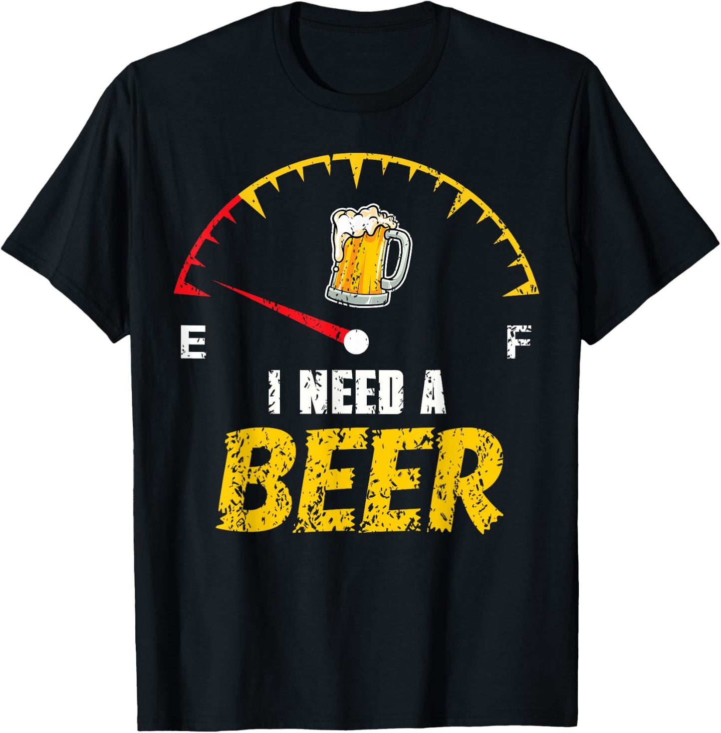 Funny Beer Drinker Humor I Need A Beer Drinking Gag T-Shirt - T-Shirt | Black