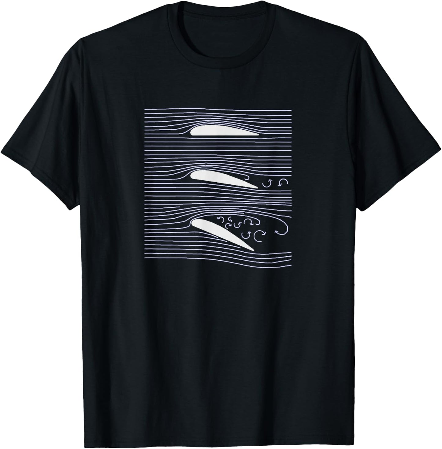 Aerospace Airfoil Stall Diagram T-Shirt - T-Shirt | Black