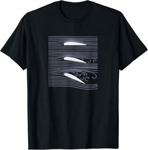 Aerospace Airfoil Stall Diagram T-Shirt - T-Shirt | Black