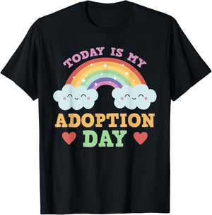 Today Is My Adoption Day T-Shirt - T-Shirt | Black