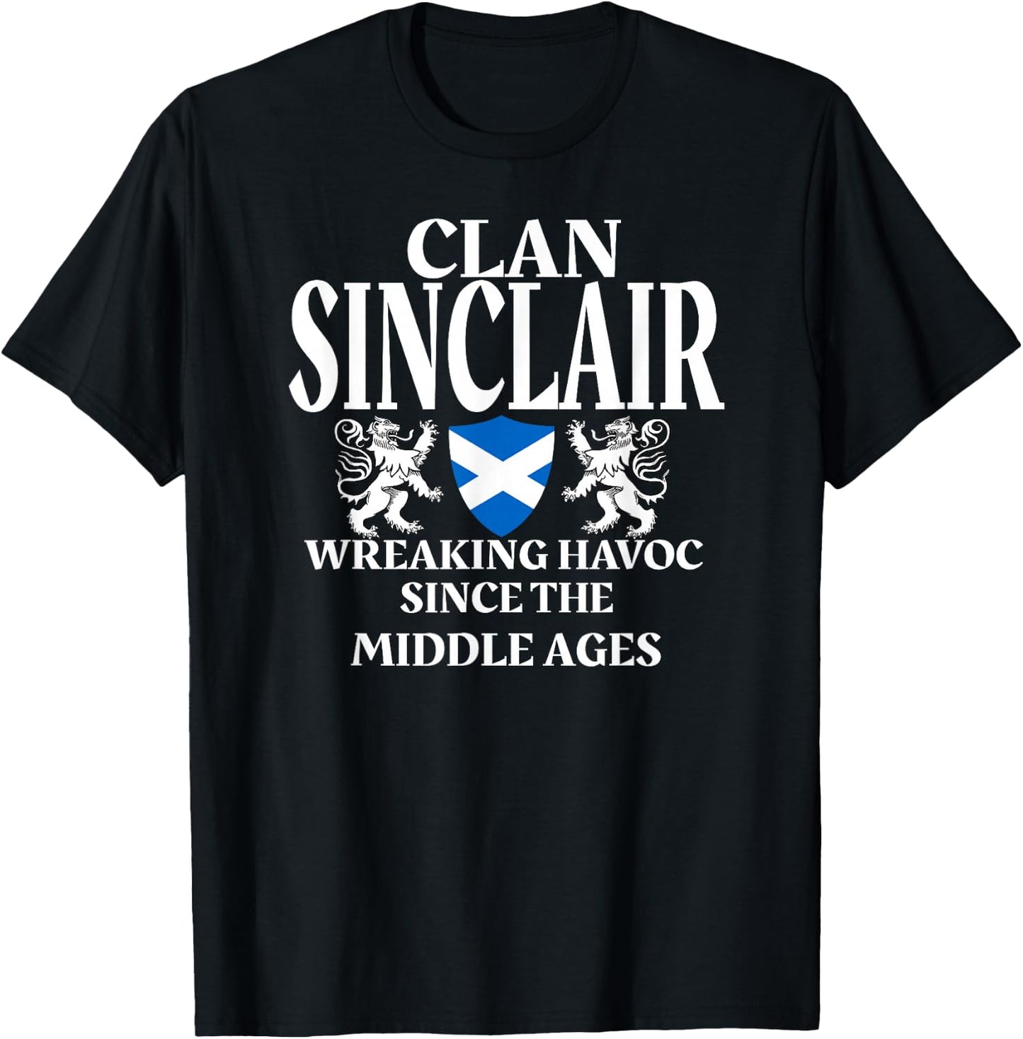 Sinclair Scottish Family Clan Scotland Name T-Shirt - T-Shirt | Black