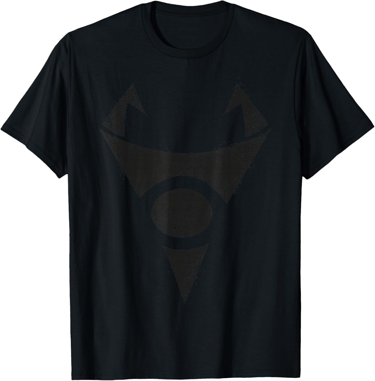 Invader Zim Irken Symbol Black Spray Paint Stencil T-Shirt - T-Shirt | Black