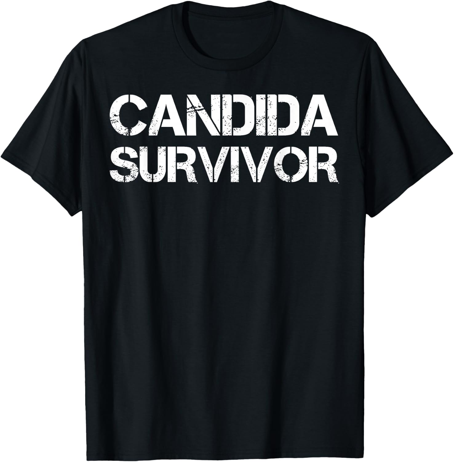 Candida Survivor T-Shirt - T-Shirt | Black