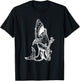 Shark Playing Guitar Funny Fish Guitarist Cool Rock Musician Men Women Kids T-Shirt - T-Shirt | Black