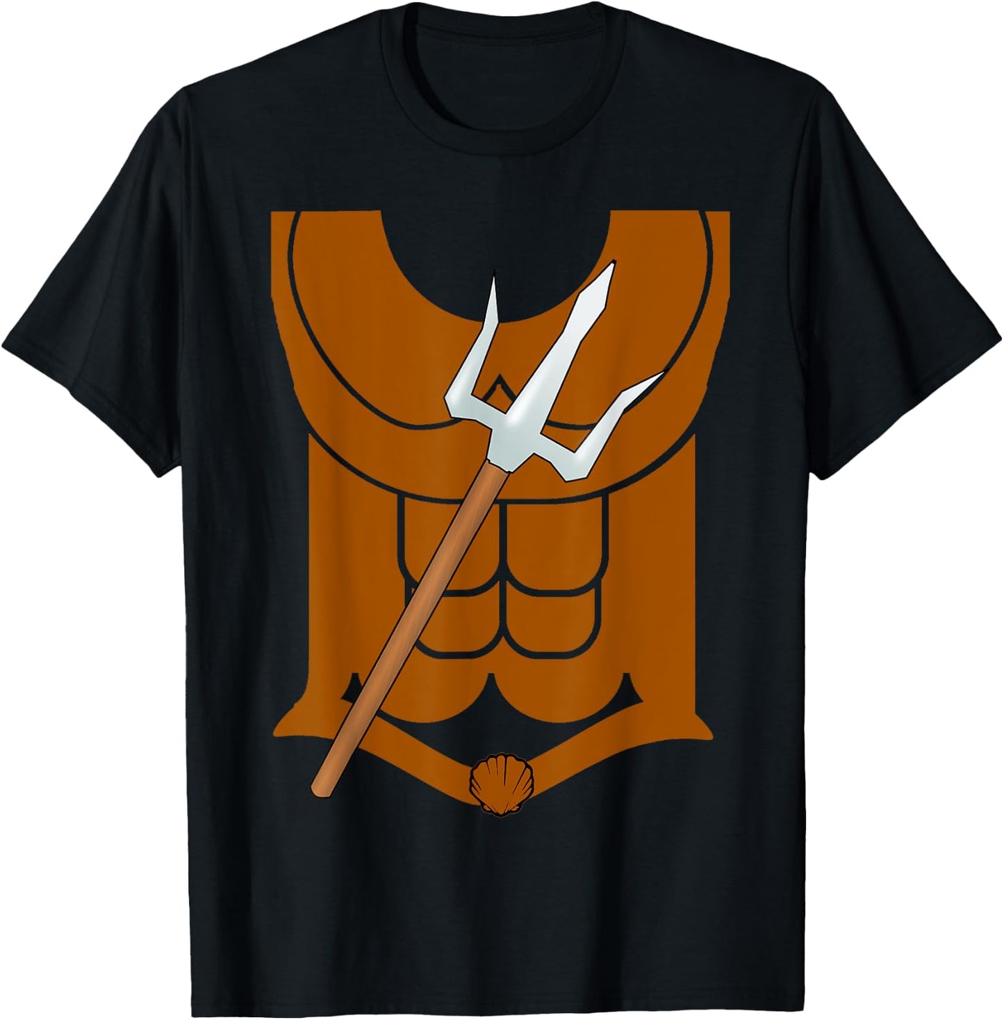 King God Of The Sea Roman Neptune Poseidon Costume T-Shirt - T-Shirt | Black