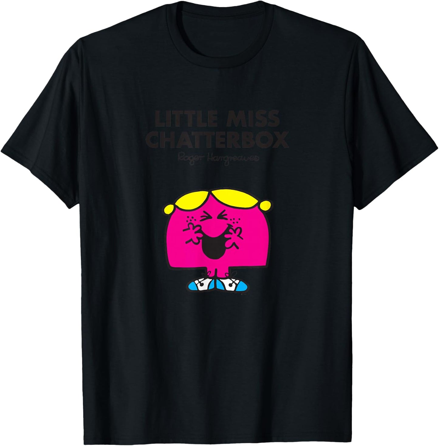 Mr. Men Little Miss Chatterbox T-Shirt - T-Shirt | Black