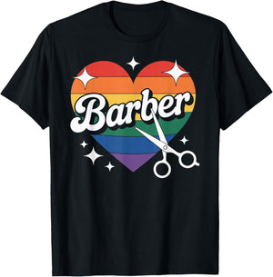 Barber Heart T-Shirt - T-Shirt | Black