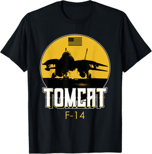 F-14 Tomcat Fighter Jet T-Shirt - T-Shirt | Black