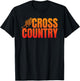 Cool Funny Cross Country Running Shirt Gift Runners T-Shirt - T-Shirt | Black