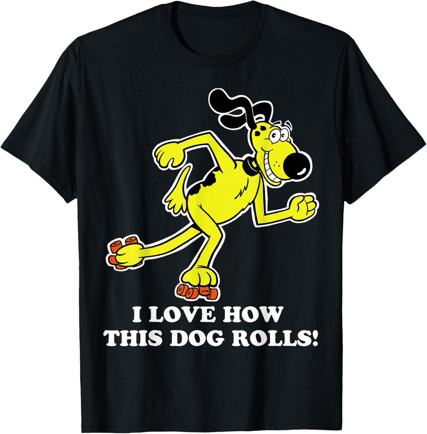 Roller Skating Dog Shirt T-Shirt - T-Shirt | Black