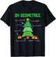 Oh Geometree Geometry Math Science Teacher Christmas Men Women Kids T-Shirt - T-Shirt | Black