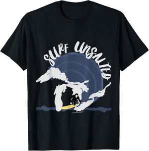 Great Lakes Surfing - Surf Unsalted - Some Like It Cold T-Shirt - T-Shirt | Black
