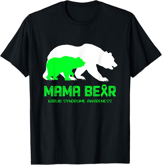 Mama Bear Kabuki Syndrome Awareness Shirt Men T-Shirt - T-Shirt | Black