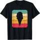 Retro Vintage Ice Cream Cone Silhouette Gift T Shirt T-Shirt - T-Shirt | Black
