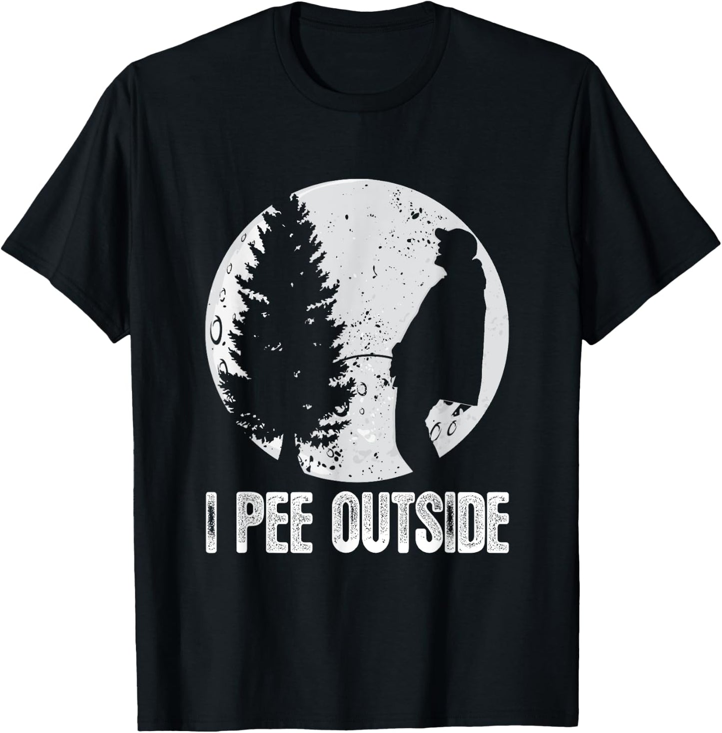 Funny Camping Shirts I Pee Outside Inappropriate T-Shirt - T-Shirt | Black