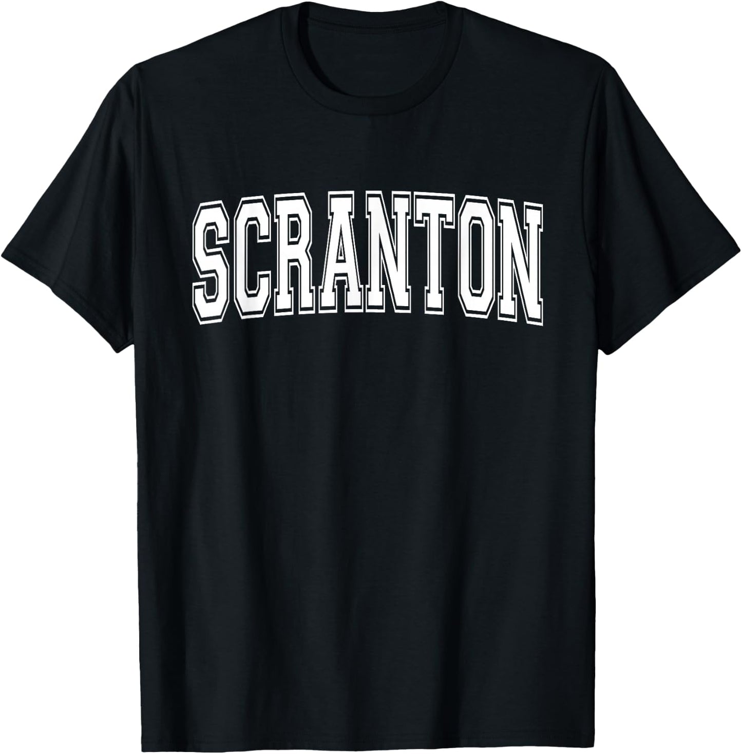 SCRANTON PA PENNSYLVANIA USA Vintage Sports Varsity Style T-Shirt - T-Shirt | Black
