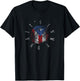 It's In My Dna Puerto Rico Rican Vintage Flag Gift T-Shirt - T-Shirt | Black