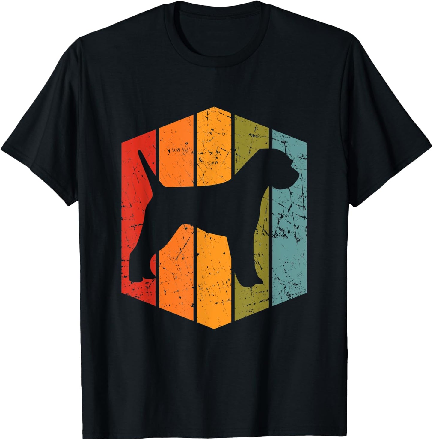 Retro Border Terrier Dog Lover Gift Vintage Border Terrier Men Women Kids T-Shirt - T-Shirt | Black