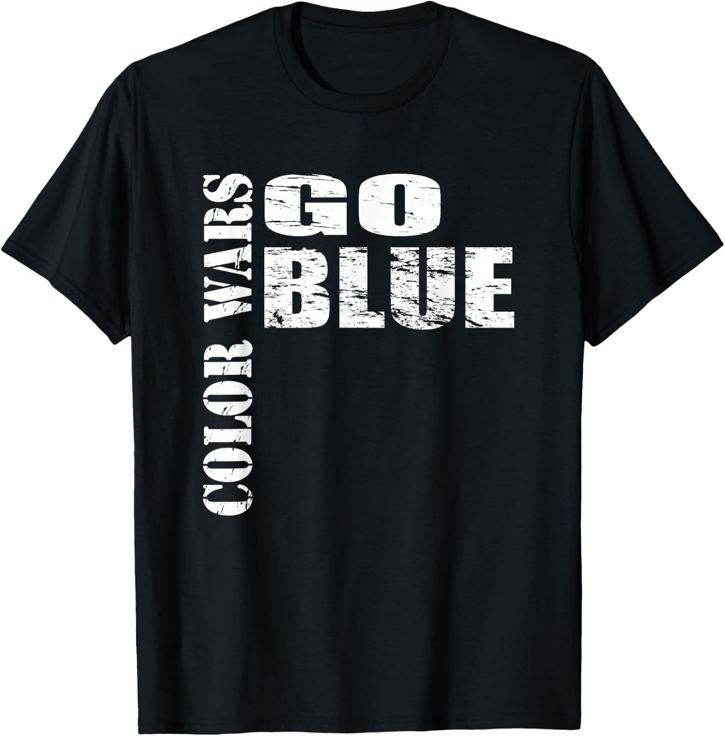 Color Wars Go Blue Team for Camp T-Shirt - T-Shirt | Black