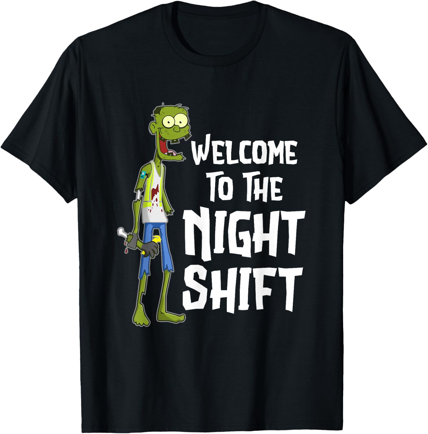 Welcome To The Night Shift T-Shirt - T-Shirt | Black