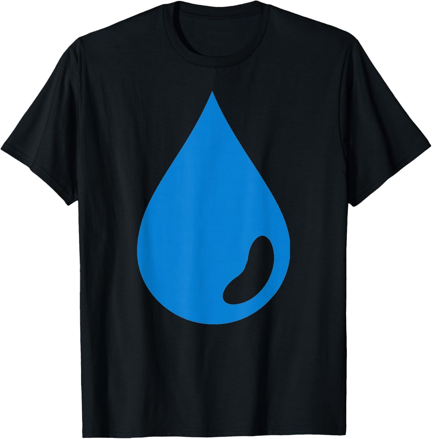 Blue water drop T-Shirt - T-Shirt | Black