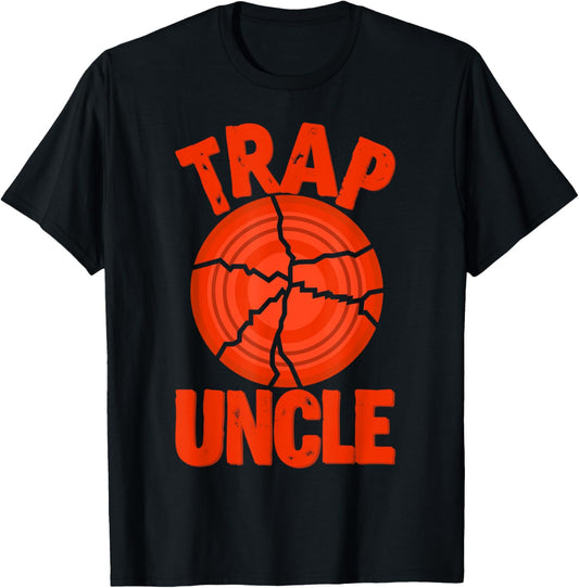 Trap Uncle Proud Trap Shooting Uncle T-Shirt - T-Shirt | Black