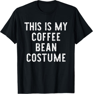 This Is My Coffee Bean Costume Halloween Simple Kids Adult T-Shirt - T-Shirt | Black