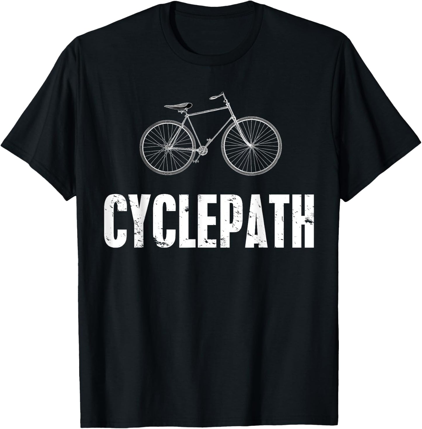 Cycle-Path Funny Cycling Mountain Biking Cyclists T-Shirt - T-Shirt | Black