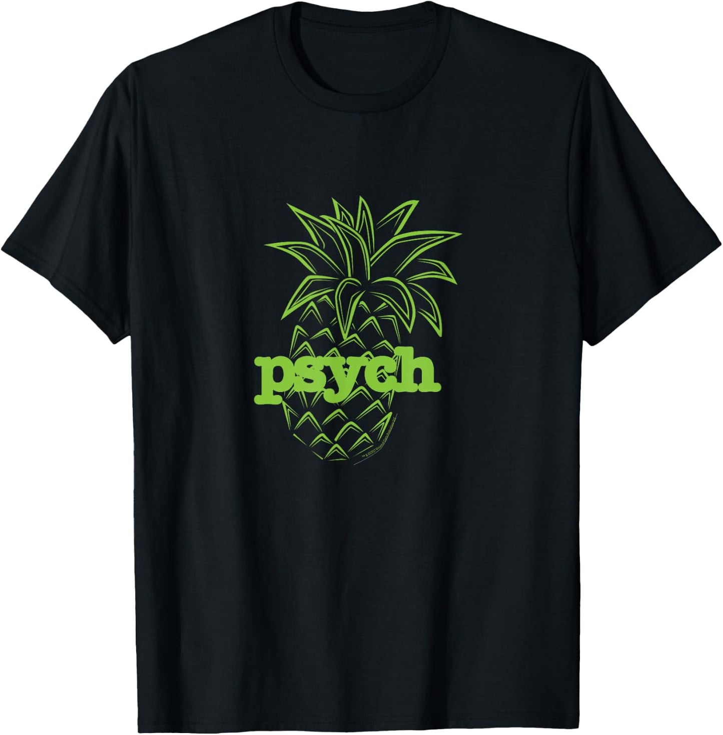 Psych Pineapple Awesome T-Shirt - T-Shirt | Black