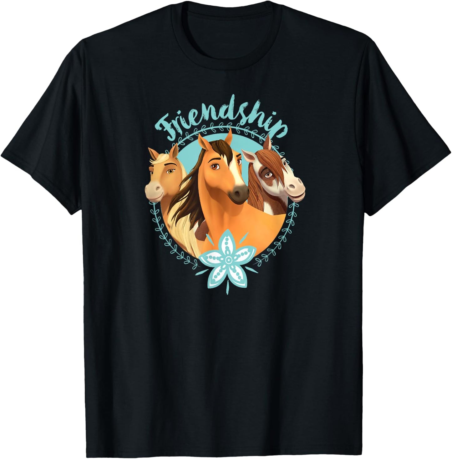 DreamWorks Spirit Riding Free Friendship T-Shirt - T-Shirt | Black
