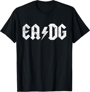 Bass Player T shirt E A D G Strings of the Bass T-Shirt - T-Shirt | Black
