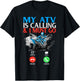 My ATV is Calling And I Must Go 4 Wheeling Four Wheeler UTV T-Shirt - T-Shirt | Black
