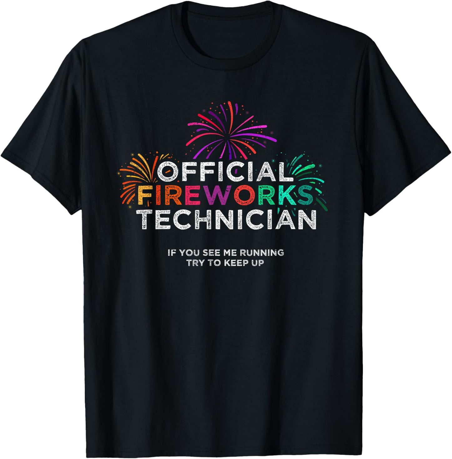 Official Fireworks Technician Shirt T-Shirt - T-Shirt | Black