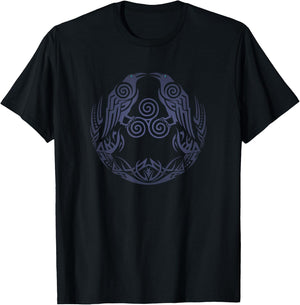 Huginn & Muninn - Odin's Ravens Viking T-Shirt - T-Shirt | Black