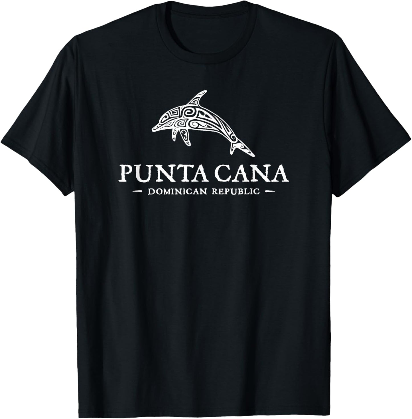 Punta Cana Dominican Republic Dolphin Souvenir T-Shirt - T-Shirt | Black