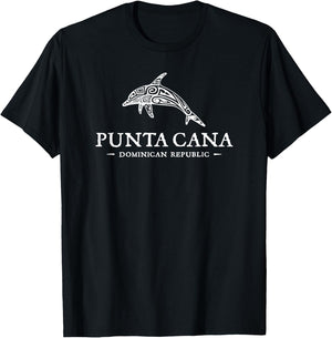 Punta Cana Dominican Republic Dolphin Souvenir T-Shirt - T-Shirt | Black