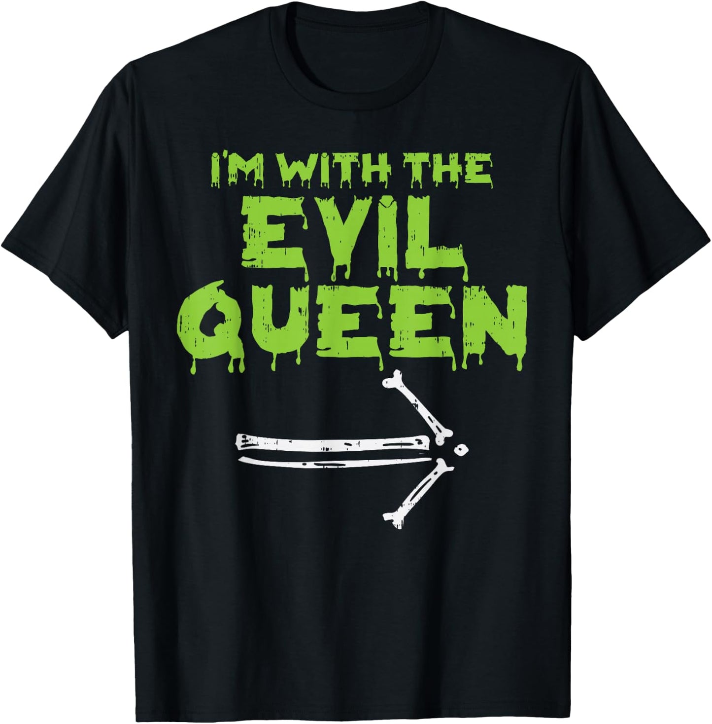 Im With The Evil Queen Matching Couple Halloween Costume Him T-Shirt - T-Shirt | Black