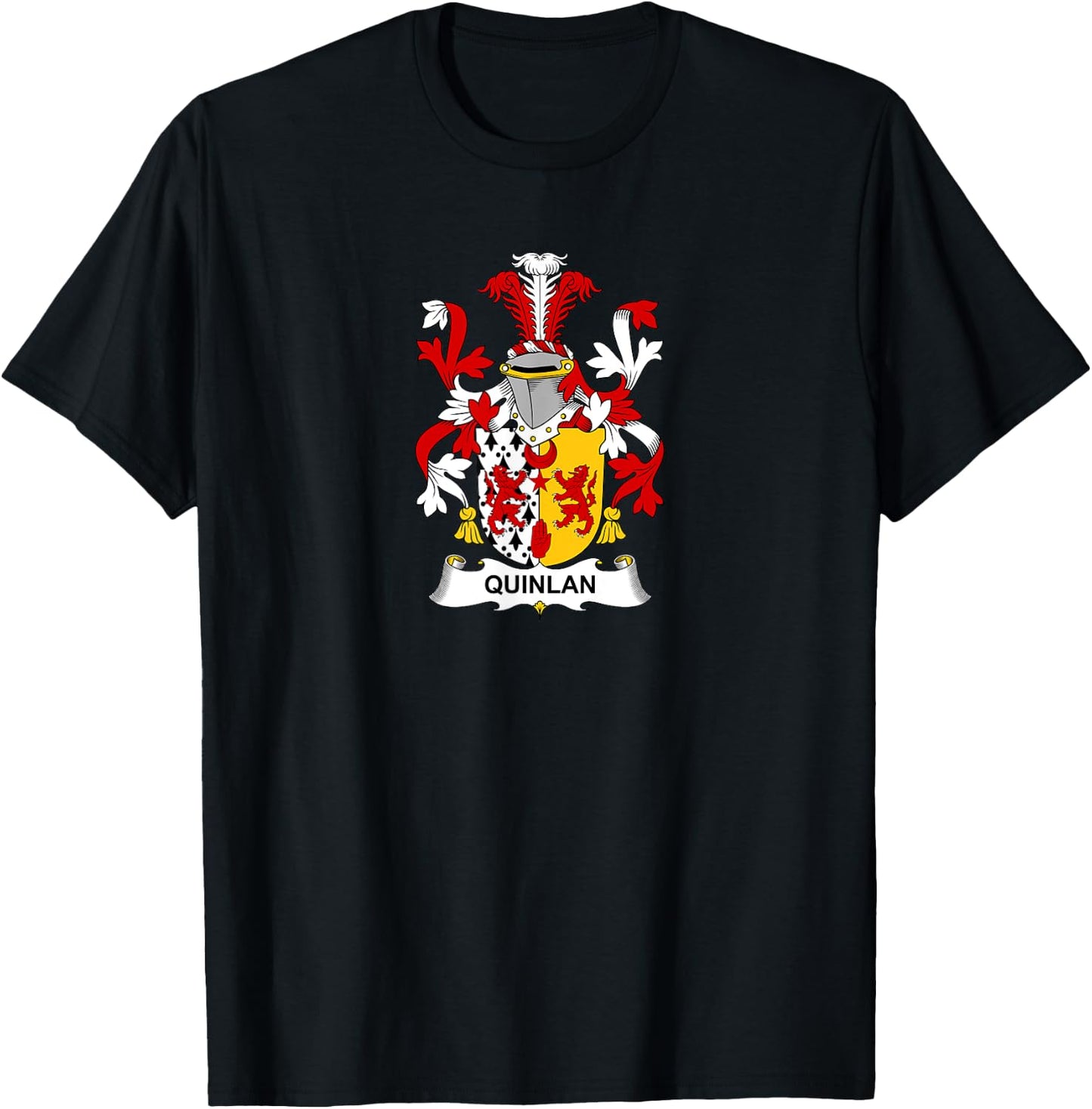 Quinlan Coat of Arms - Family Crest T-Shirt - T-Shirt | Black