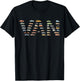 Van Custom Name Personalized Classic Cars Boys Women Men T-Shirt - T-Shirt | Black