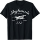 172 Skyhawk Airplane Classic Vintage Aviation Private Pilot T-Shirt - T-Shirt | Black