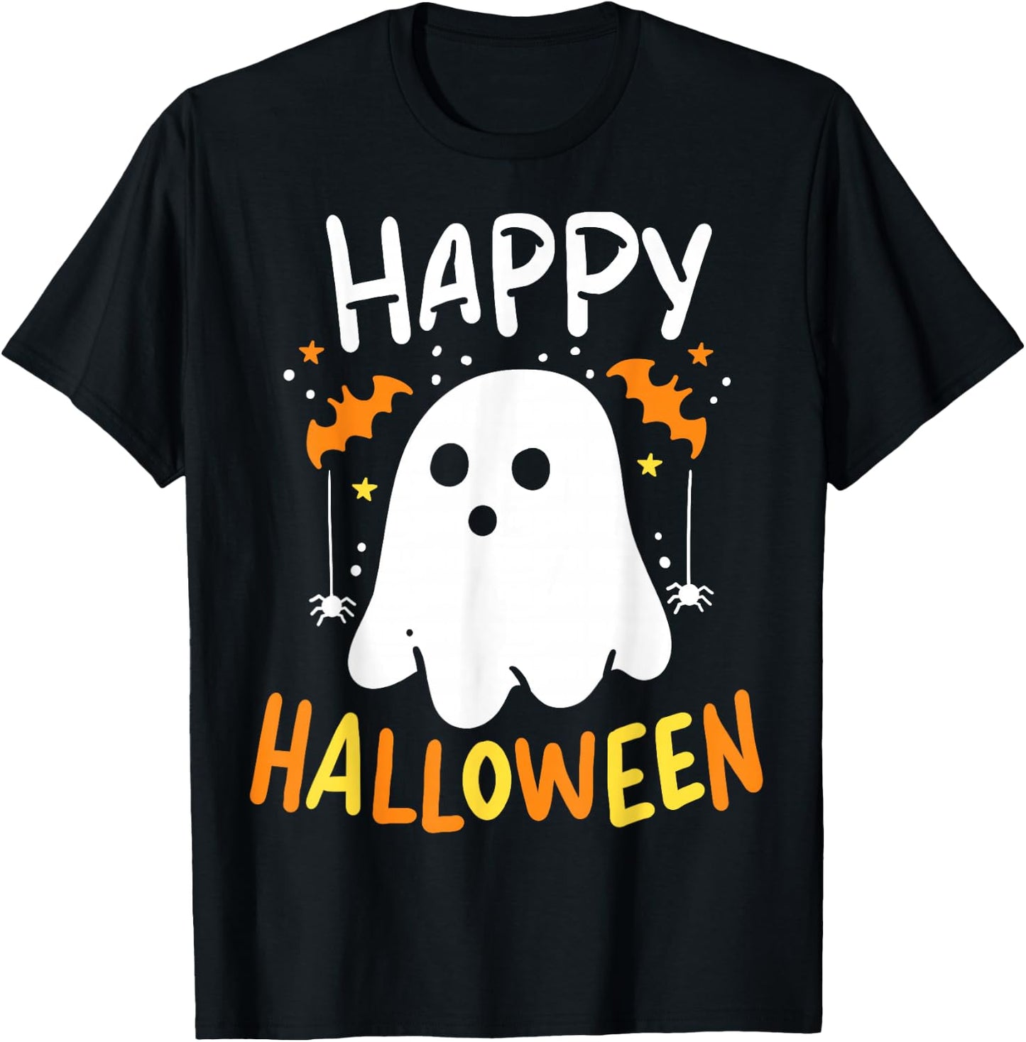 Trick Or Treat Halloween Ghost T-Shirt - T-Shirt | Black